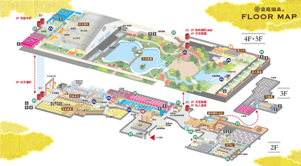 大阪親子自由行攻略
空庭溫泉 map 
